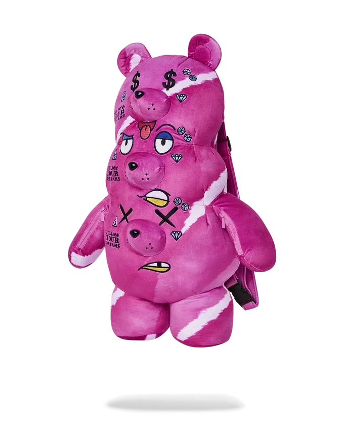 3 BAŞLI AYI PELUŞ TEDDYBEAR Sırt Çantası