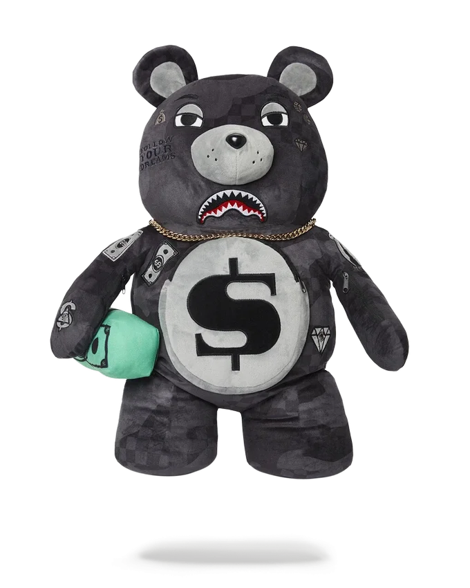 3AM NEVER SLEEP MONEYBEAR TEDDYBEAR Sırt Çantası