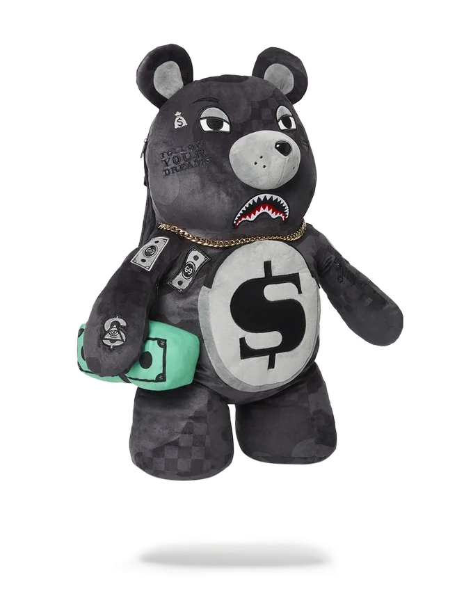 3AM NEVER SLEEP MONEYBEAR TEDDYBEAR Sırt Çantası