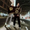 A.I.9 AFRICAN INTELLIGENCE GUILDED LEOPARD - SANDFLOWER COLLAB VARSITY CEKET