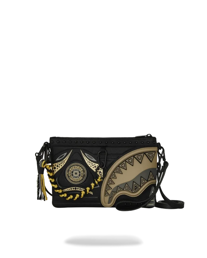 A.I. AFRICAN INTELLIGENCE SHARKS OF THE GOLD OCEAN CROSSOVER CLUTCH - SANDFLOWER İŞBİRLİĞİ
