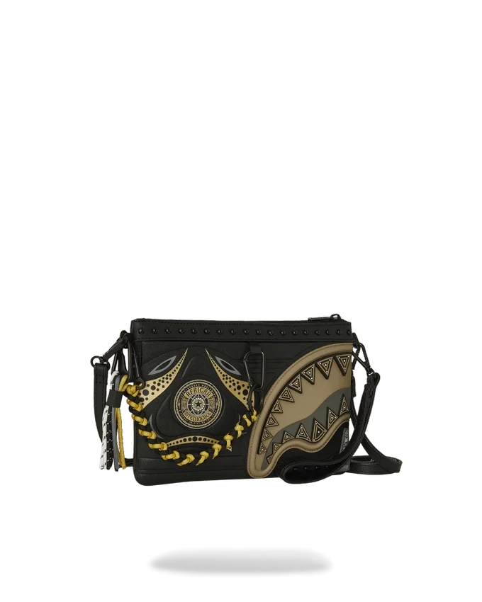 A.I. AFRICAN INTELLIGENCE SHARKS OF THE GOLD OCEAN CROSSOVER CLUTCH - SANDFLOWER İŞBİRLİĞİ