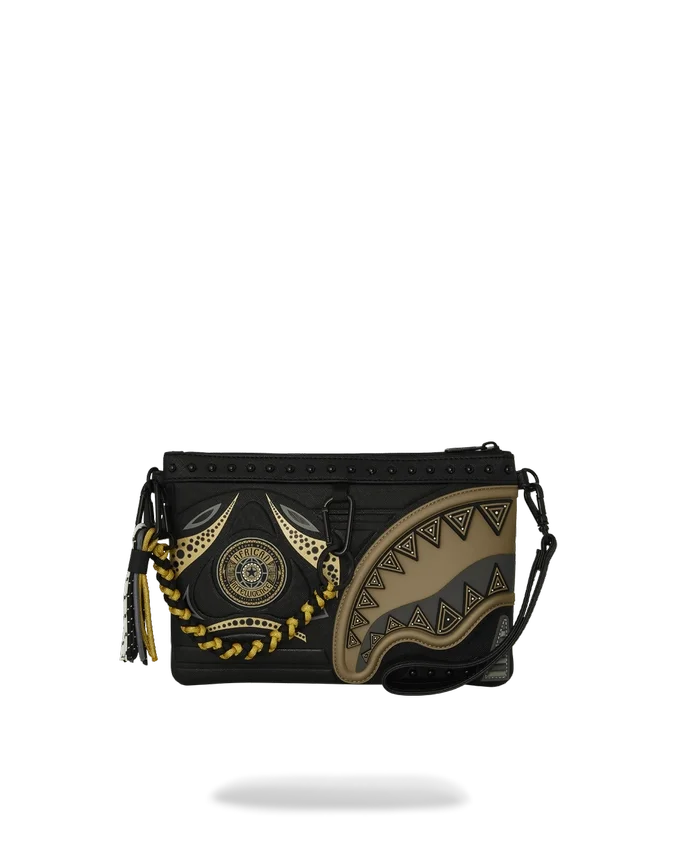 A.I. AFRICAN INTELLIGENCE SHARKS OF THE GOLD OCEAN CROSSOVER CLUTCH - SANDFLOWER İŞBİRLİĞİ