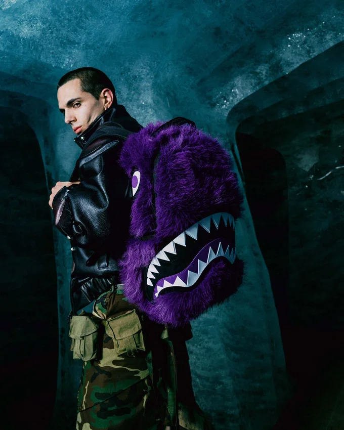 FURZILLA SHARK (MOR) Sırt Çantası