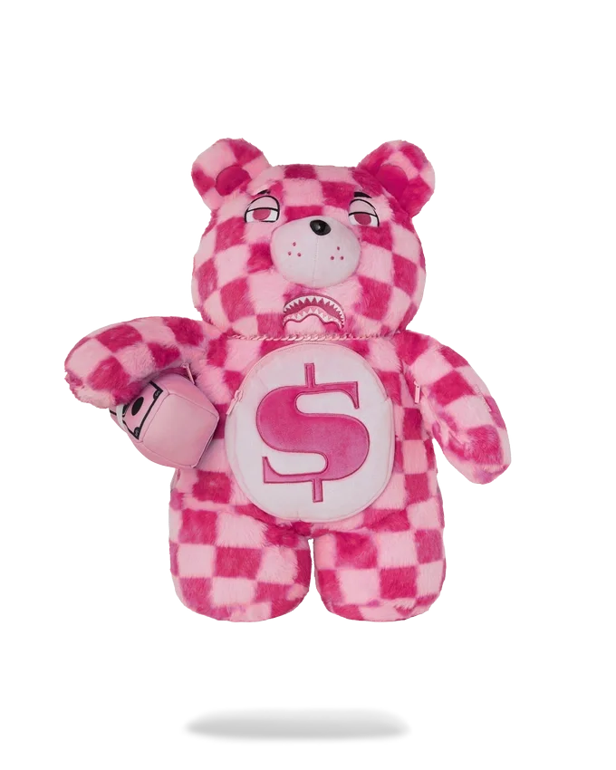 FURZILLA SHARK (PEMBE KARELİ) MONEYBEAR Sırt Çantası
