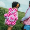 FURZILLA SHARK (PEMBE KARELİ) MONEYBEAR Sırt Çantası