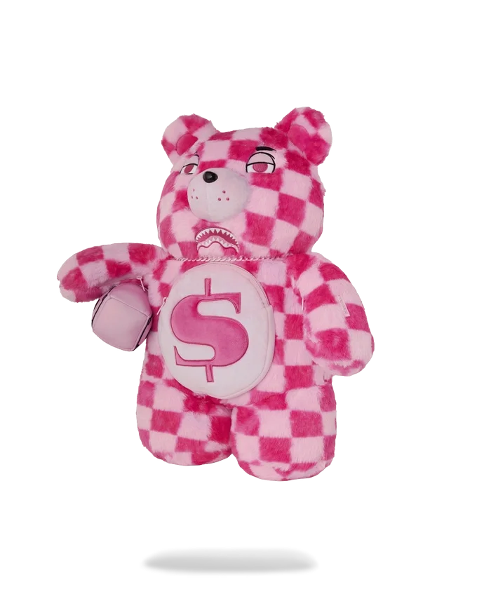 FURZILLA SHARK (PEMBE KARELİ) MONEYBEAR Sırt Çantası