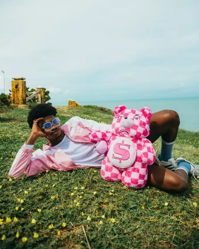 FURZILLA SHARK (PEMBE KARELİ) MONEYBEAR Sırt Çantası