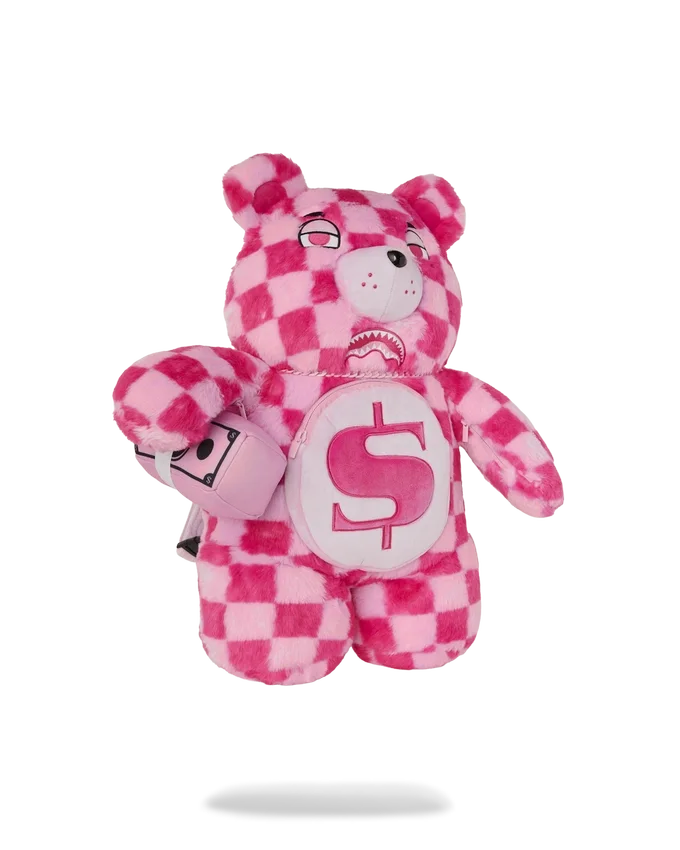 FURZILLA SHARK (PEMBE KARELİ) MONEYBEAR Sırt Çantası
