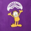 GARFIELD KÖPEK BALIĞI AĞZI DESENLİ TİŞÖRT (MOR)