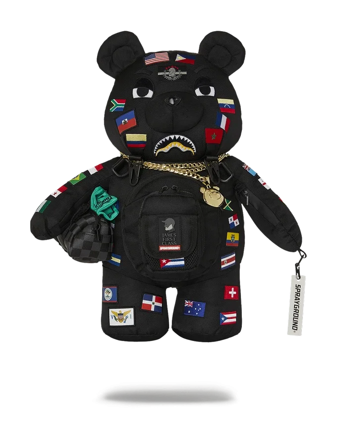 JAMES FIRST CLASS GLOBAL FLAGS MONEYBEAR Sırt Çantası