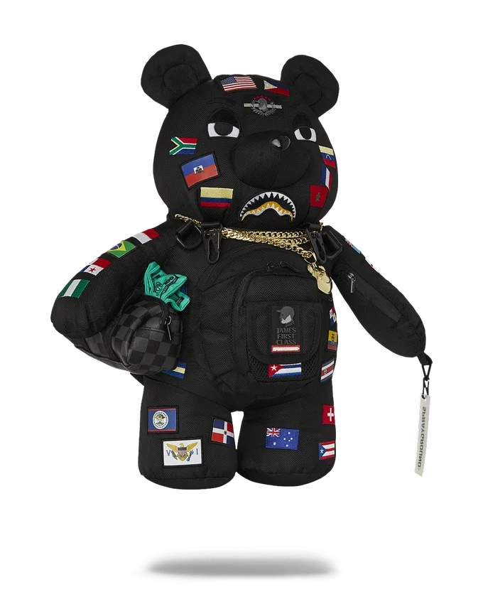 JAMES FIRST CLASS GLOBAL FLAGS MONEYBEAR Sırt Çantası