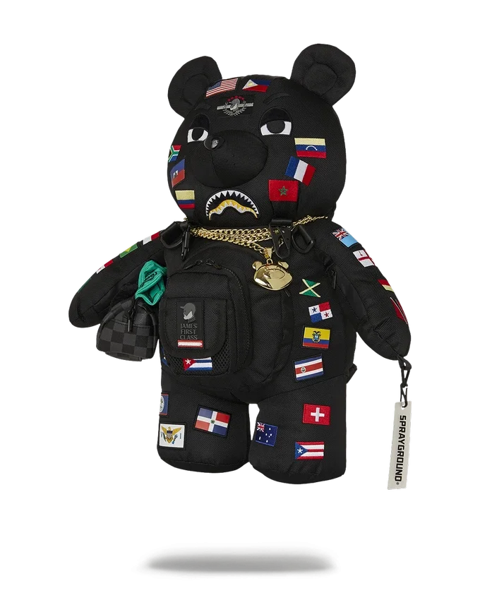 JAMES FIRST CLASS GLOBAL FLAGS MONEYBEAR Sırt Çantası