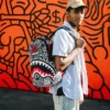 KEITH HARING SKATER SHARK DLXSR Sırt Çantası