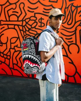 KEITH HARING SKATER SHARK DLXSR Sırt Çantası
