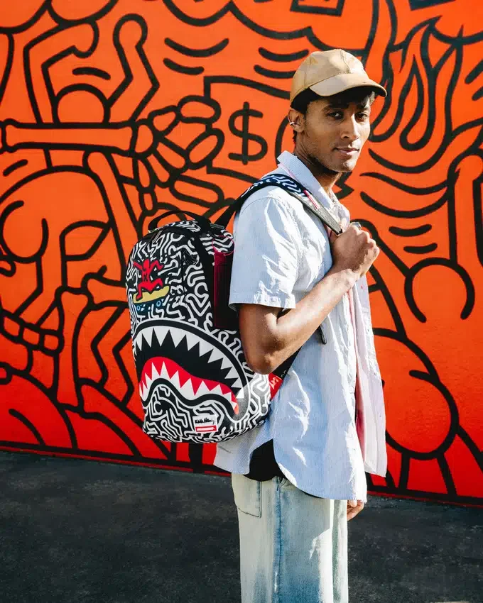 KEITH HARING SKATER SHARK DLXSR Sırt Çantası