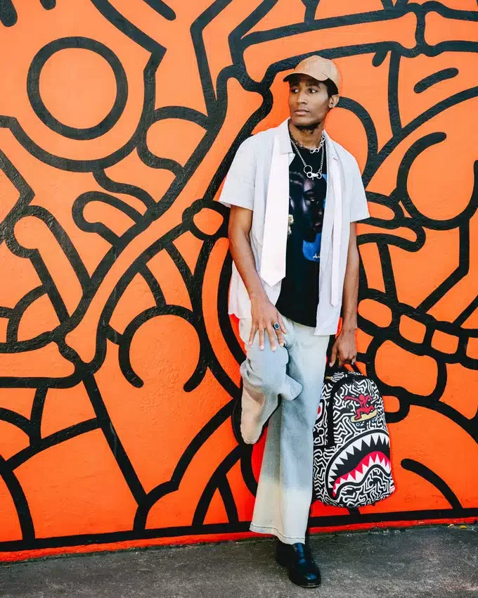 KEITH HARING SKATER SHARK DLXSR Sırt Çantası