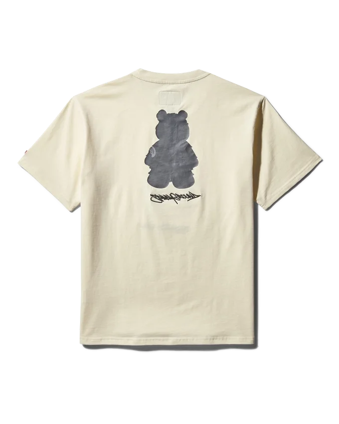 KISA KOLLU GRAFİKLİ MONEY BEAR TİŞÖRT (KAYISI)