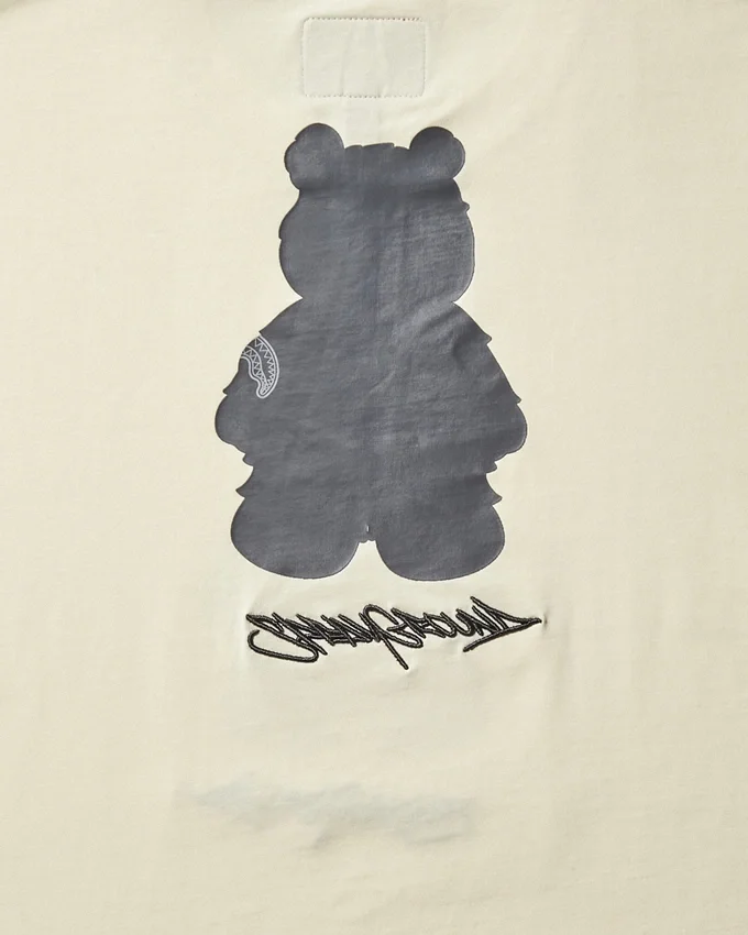 KISA KOLLU GRAFİKLİ MONEY BEAR TİŞÖRT (KAYISI)