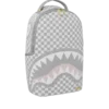 KREM RENKLİ DLX Sırt Çantası, "KNIT SHARKS IN PARIS" DESENLİ