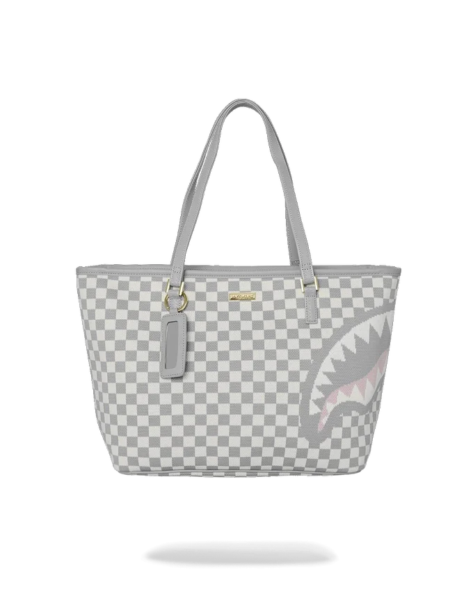 KREM RENKLİ "Sharks In Paris" ÖRGÜ Tote Çanta