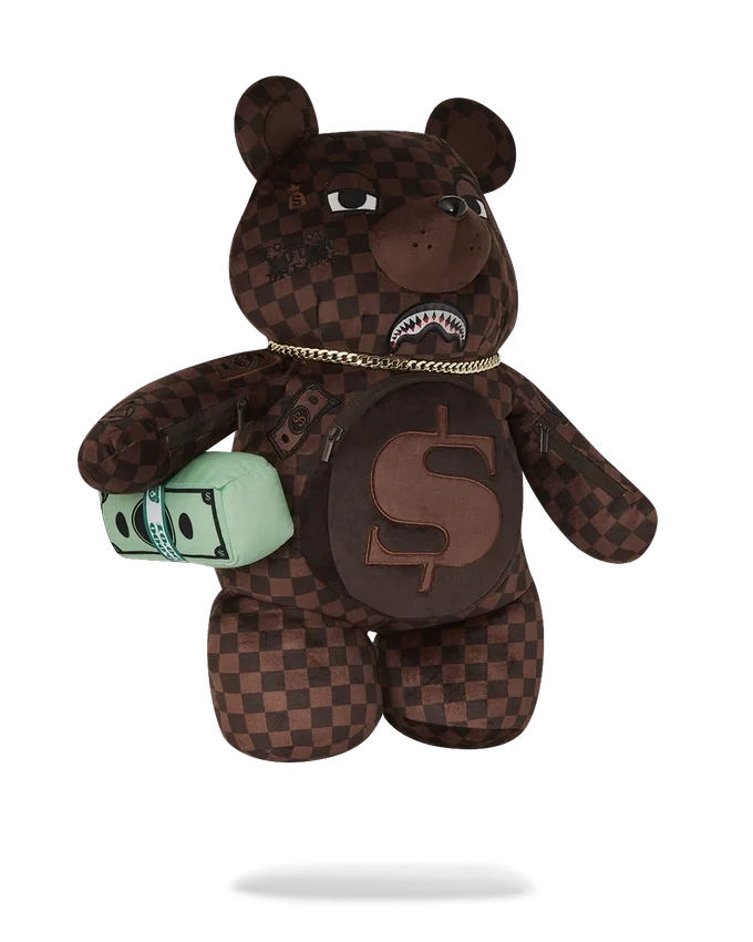 LENTİKÜLER EFEKTLİ MONEYBEAR TEDDYBEAR Sırt Çantası