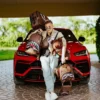 LENTİKÜLER EFEKTLİ MONEYBEAR TEDDYBEAR Sırt Çantası