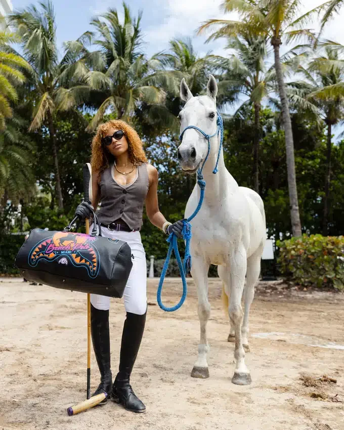 MIAMI BEACH POLO COLLAB Silindir Çantalar (SİYAH)