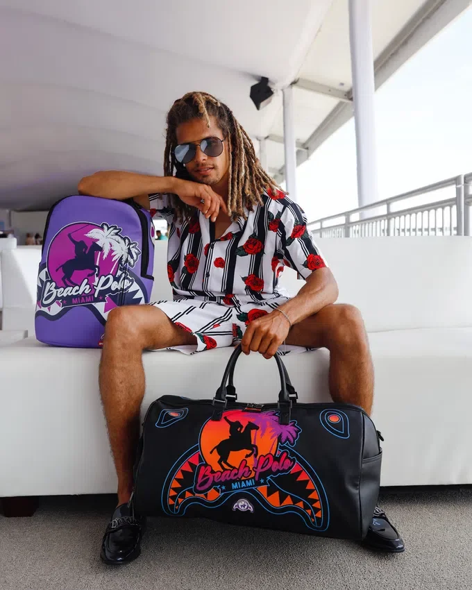 MIAMI BEACH POLO COLLAB Sırt Çantası (DLXV-PURPLE)