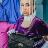 NOIR QUILT ALTIN ZİNCİRLİ SHARK EL ÇANTASI