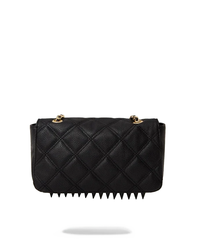 NOIR QUILT ALTIN ZİNCİRLİ SHARK EL ÇANTASI