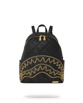 NOIR QUILT ALTIN ZİNCİRLİ SHARK SIRT ÇANTASI