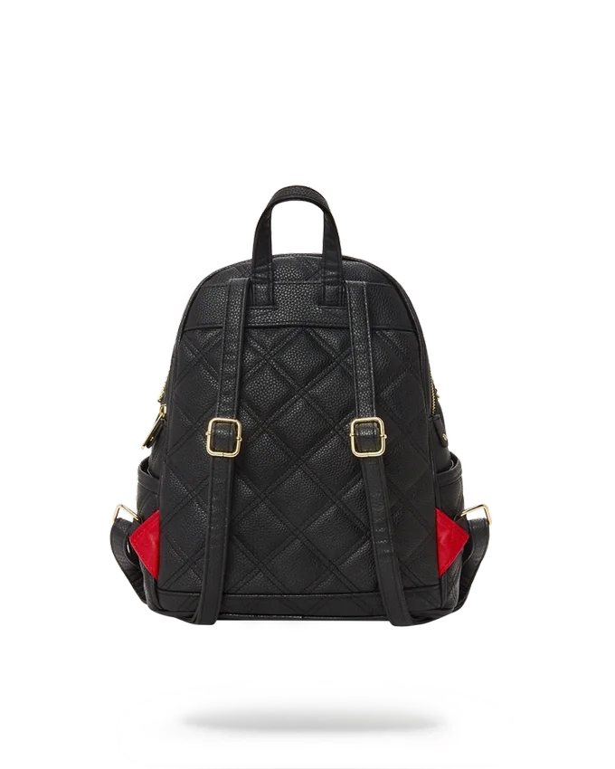 NOIR QUILT ALTIN ZİNCİRLİ SHARK SIRT ÇANTASI