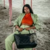 NOIR QUILT ALTIN ZİNCİRLİ SHARK TOTE ÇANTA