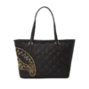 NOIR QUILT ALTIN ZİNCİRLİ SHARK TOTE ÇANTA