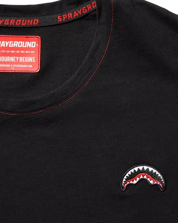 OVER SHARK TİŞÖRT (SİYAH)