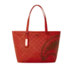 PARA DESENLİ BRICK TOTE ÇANTASI