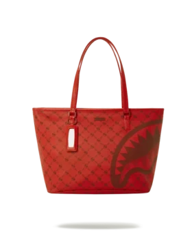 PARA DESENLİ BRICK TOTE ÇANTASI