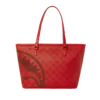 PARA DESENLİ BRICK TOTE ÇANTASI