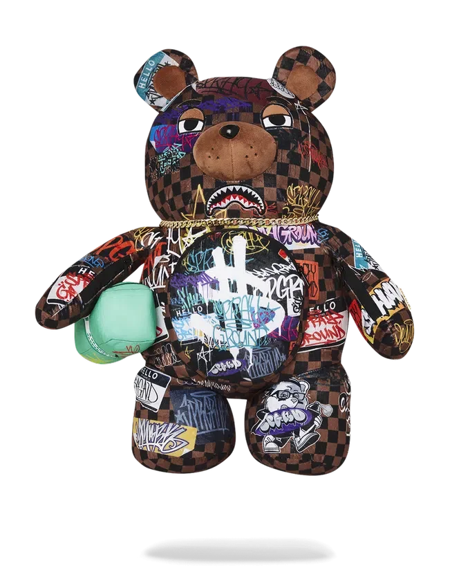 PARİS'TEKİ KÖPEKBALIKLARI THE RIZZ MONEYBEAR TEDDYBEAR Sırt Çantası