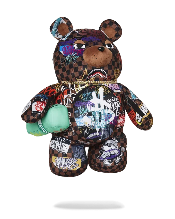 PARİS'TEKİ KÖPEKBALIKLARI THE RIZZ MONEYBEAR TEDDYBEAR Sırt Çantası