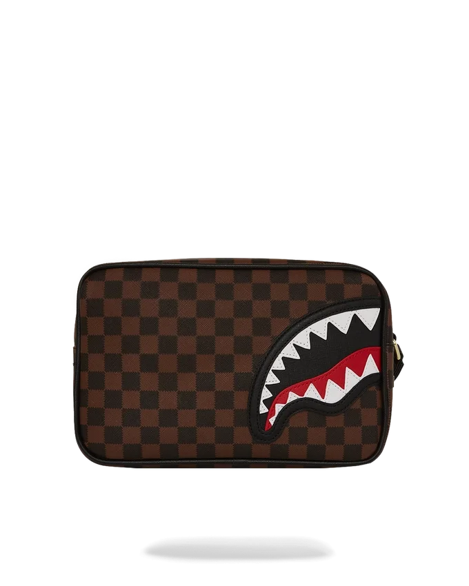 PARİS'TEKİ SAWTOOTH SHARKS MAKYAJ ÇANTALARI TUVALET MALZEMELERİ BRİĞİ