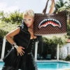PARİS'TEKİ SAWTOOTH SHARKS TORTUGA TOTE ÇANTA
