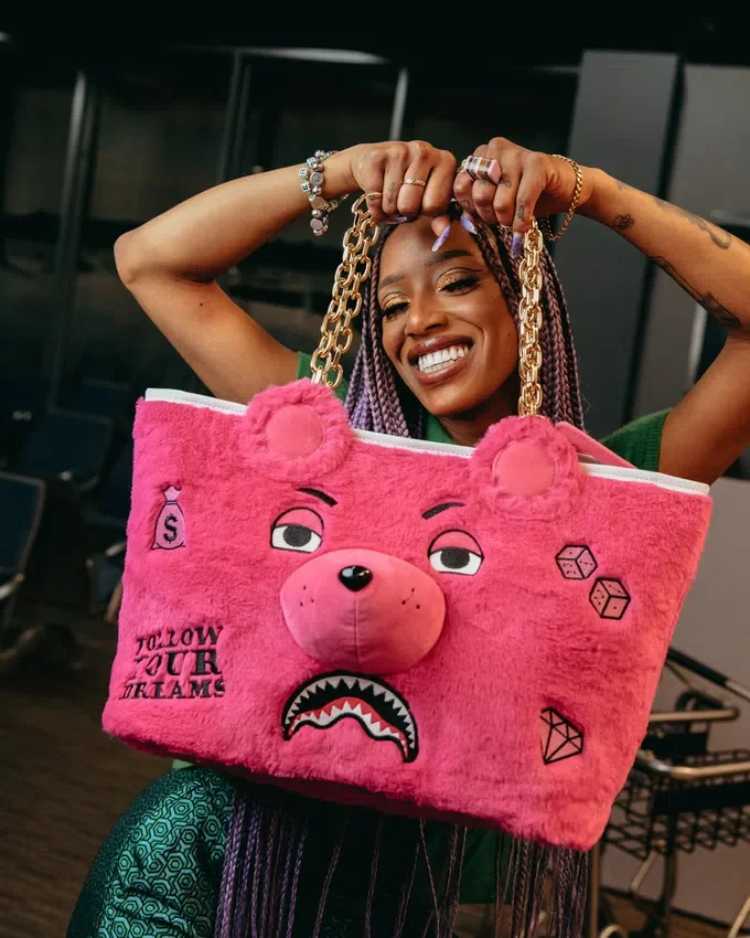 PELUŞ MONEYBEAR Tote Çanta (PEMBE)