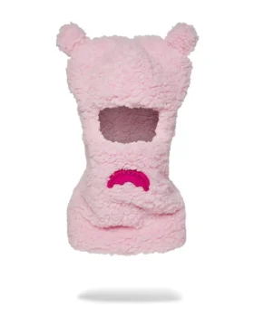 PEMBE POLAR AYI KULAKLILI KAR MASKELERİ