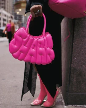 PINK POP SHARK BUBBLE El Çantası