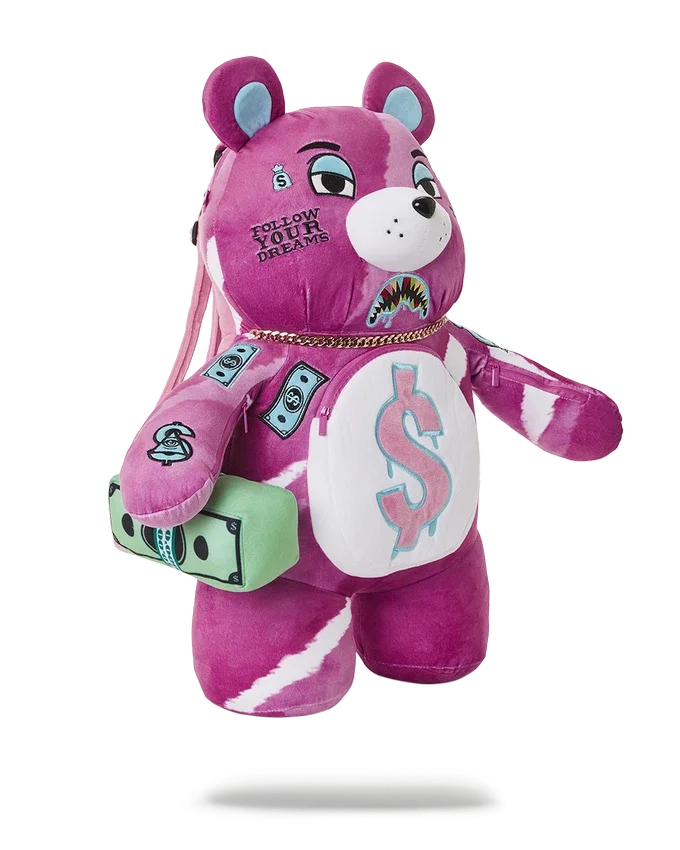 PINK PUNK MONEYBEAR TEDDYBEAR Sırt Çantası