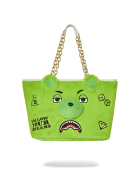 PLUSH MONEYBEAR Tote Çantası (YEŞİL)