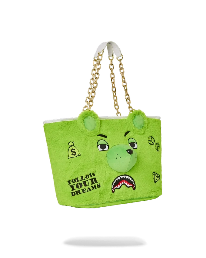 PLUSH MONEYBEAR Tote Çantası (YEŞİL)