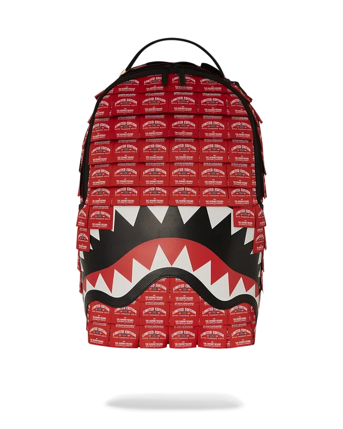ÖRGÜ ETİKETLERDEN ÜRETİLMİŞ SHARK SIRT ÇANTASI